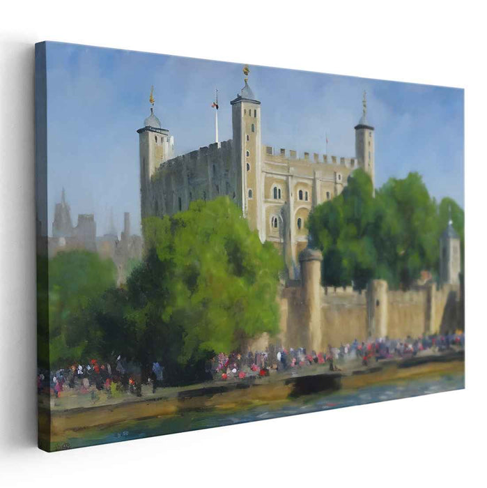 Time-Worn Sentinel: Realistic Landscape of the Historic Tower of London