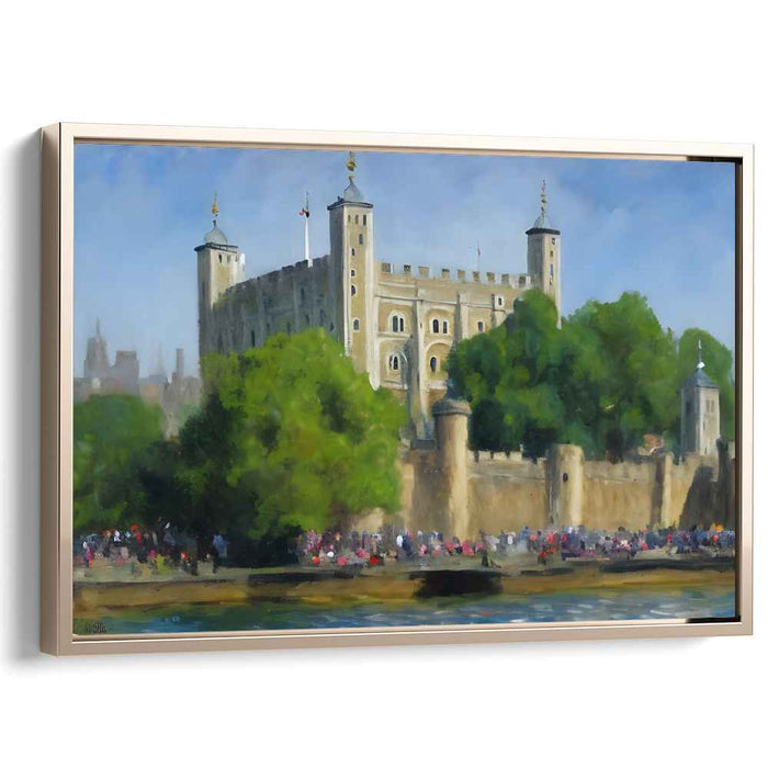 Time-Worn Sentinel: Realistic Landscape of the Historic Tower of London
