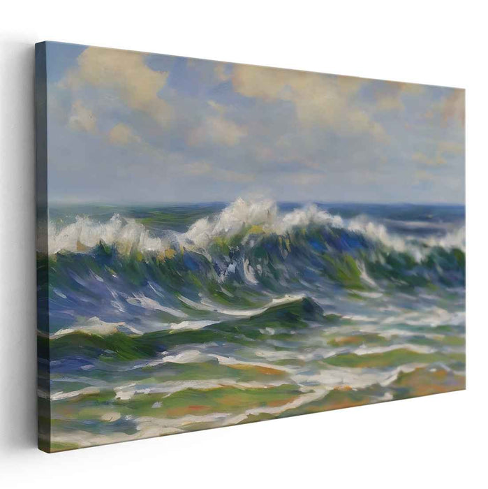 Maritime Enchantment: Captivating Seascape Oil Painting
