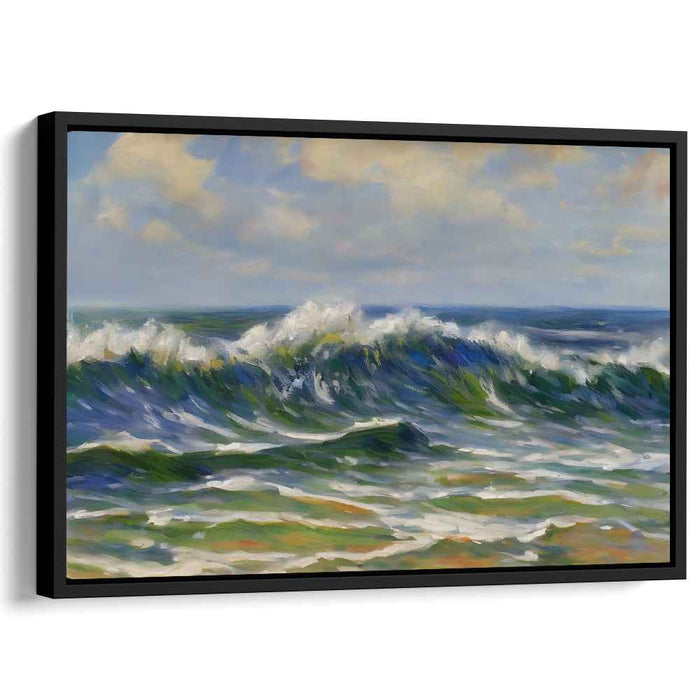 Maritime Enchantment: Captivating Seascape Oil Painting