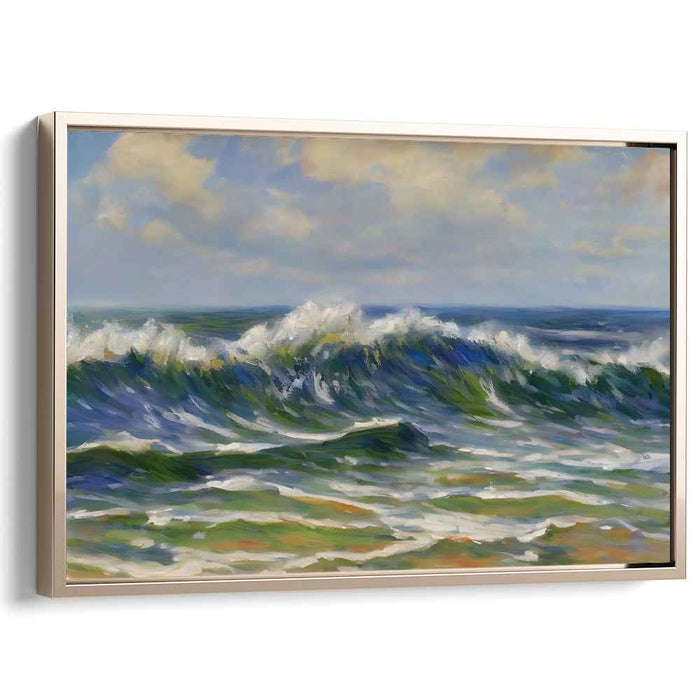 Maritime Enchantment: Captivating Seascape Oil Painting