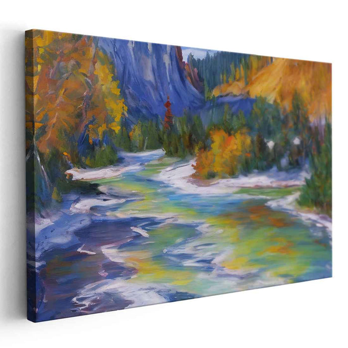 Impressionism Yellowstone National Park #104