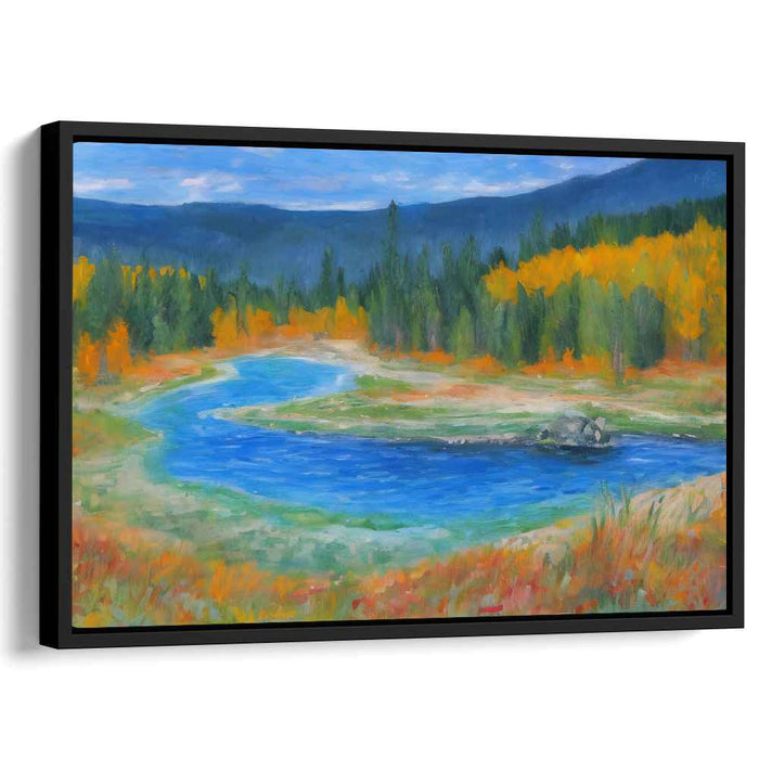 Ethereal Rainbow Palette World: Vibrant Landscape Oil Painting