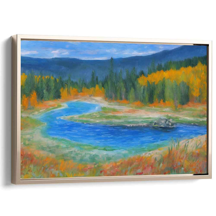 Ethereal Rainbow Palette World: Vibrant Landscape Oil Painting