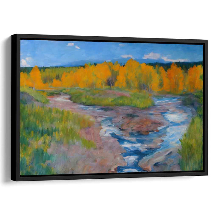 Lush Horizons: Vibrant Landscape Oil Painting