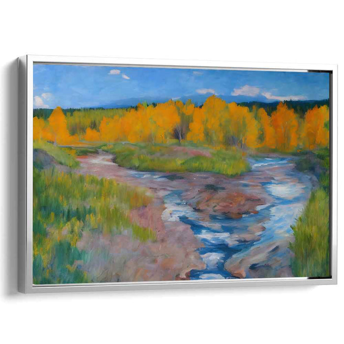 Lush Horizons: Vibrant Landscape Oil Painting