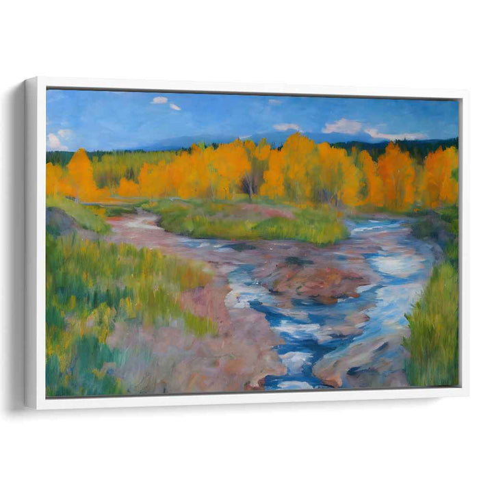 Lush Horizons: Vibrant Landscape Oil Painting