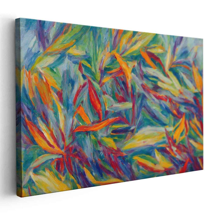 Impressionist Oil Birds of Paradise #107