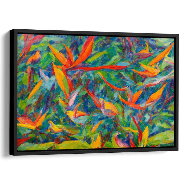Impressionist Oil Birds of Paradise #110