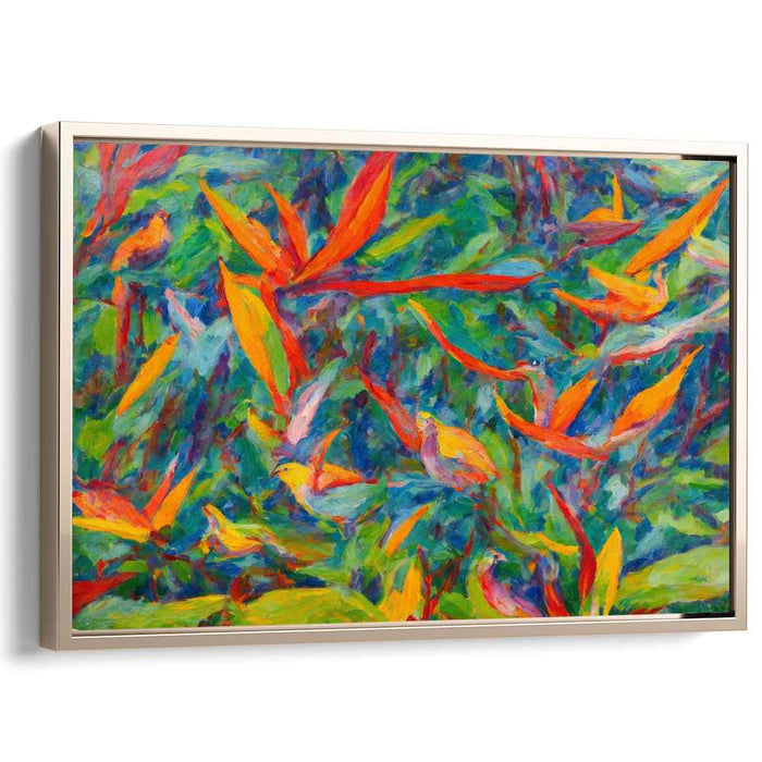 Impressionist Oil Birds of Paradise #110