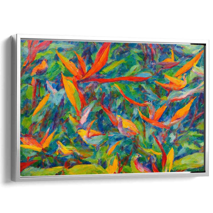 Impressionist Oil Birds of Paradise #110