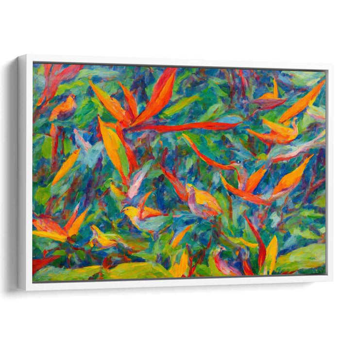 Impressionist Oil Birds of Paradise #110