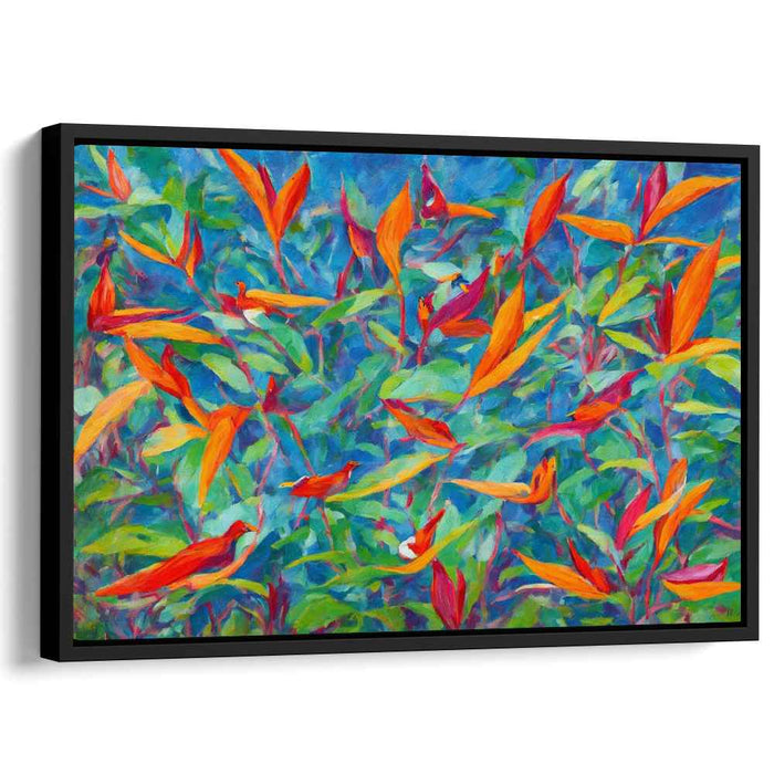 Impressionist Oil Birds of Paradise #124