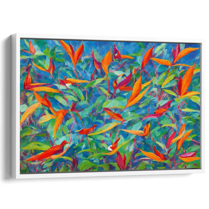 Impressionist Oil Birds of Paradise #124