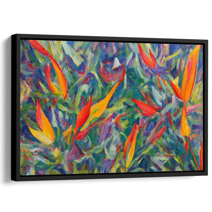 Impressionist Oil Birds of Paradise #129