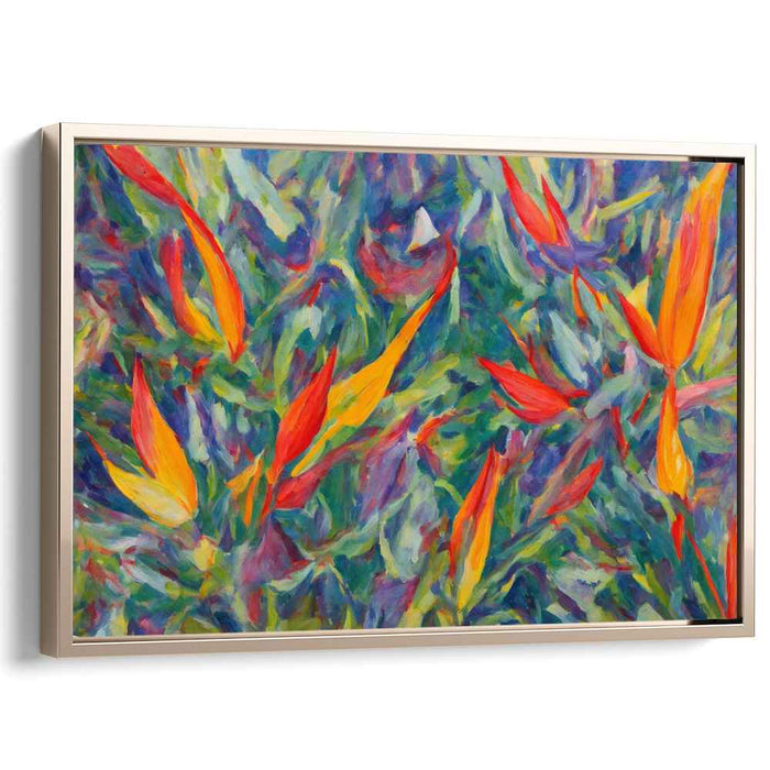 Impressionist Oil Birds of Paradise #129