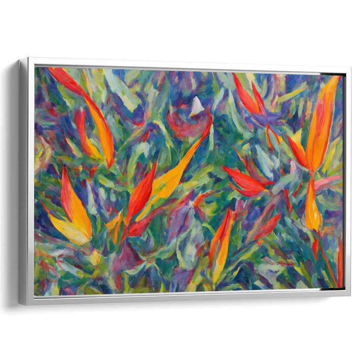 Impressionist Oil Birds of Paradise #129