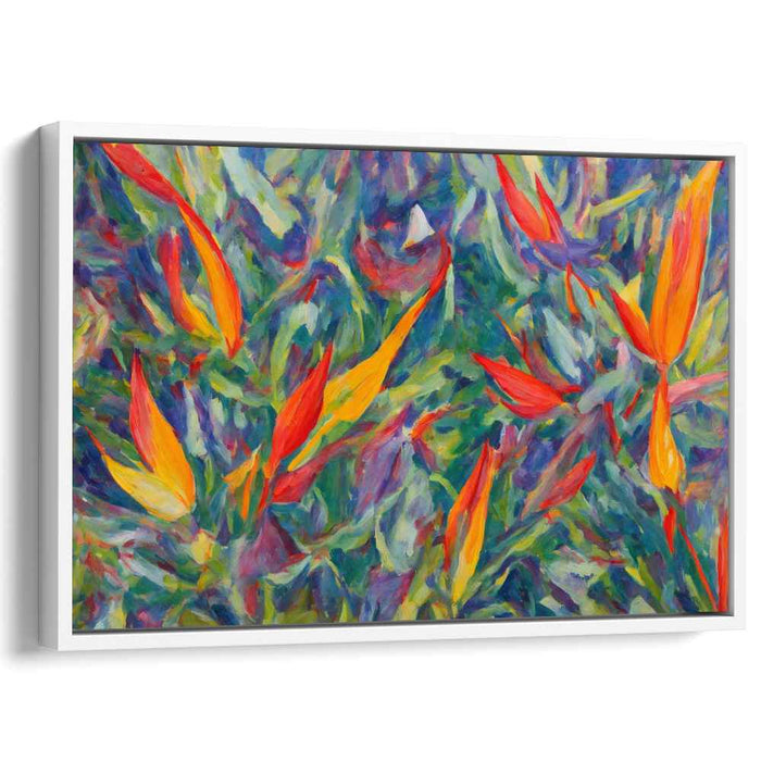 Impressionist Oil Birds of Paradise #129