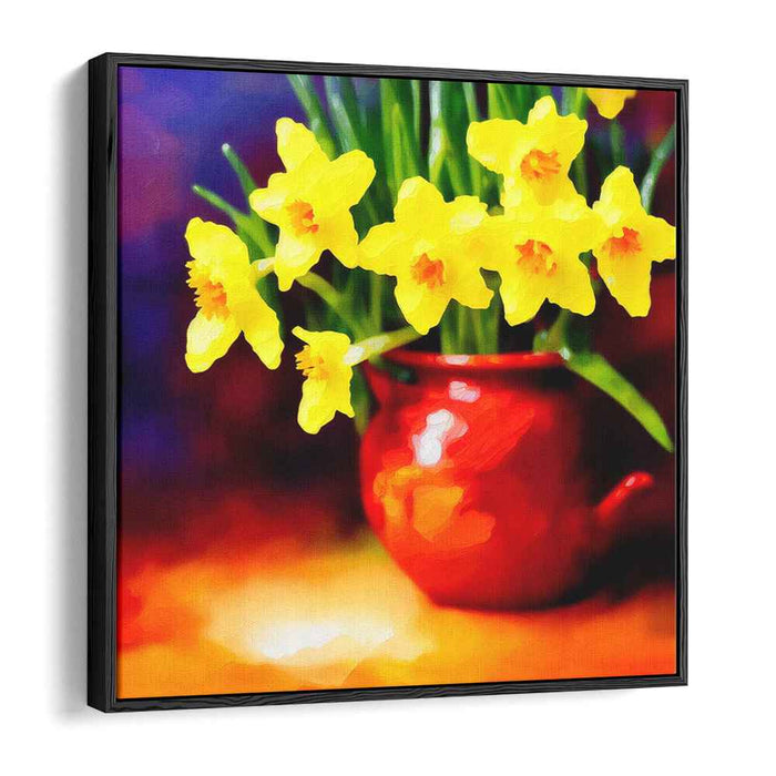 Brushstrokes of Blooming Fields: Vivid Impressionist Floral Canvas Art