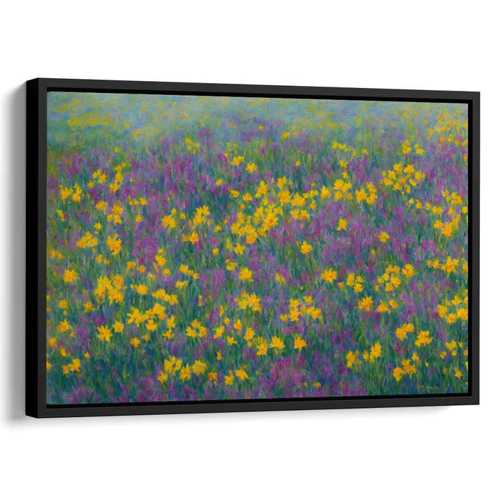 Brushstroke Meadows: Impressionist Wildflower Canvas Art