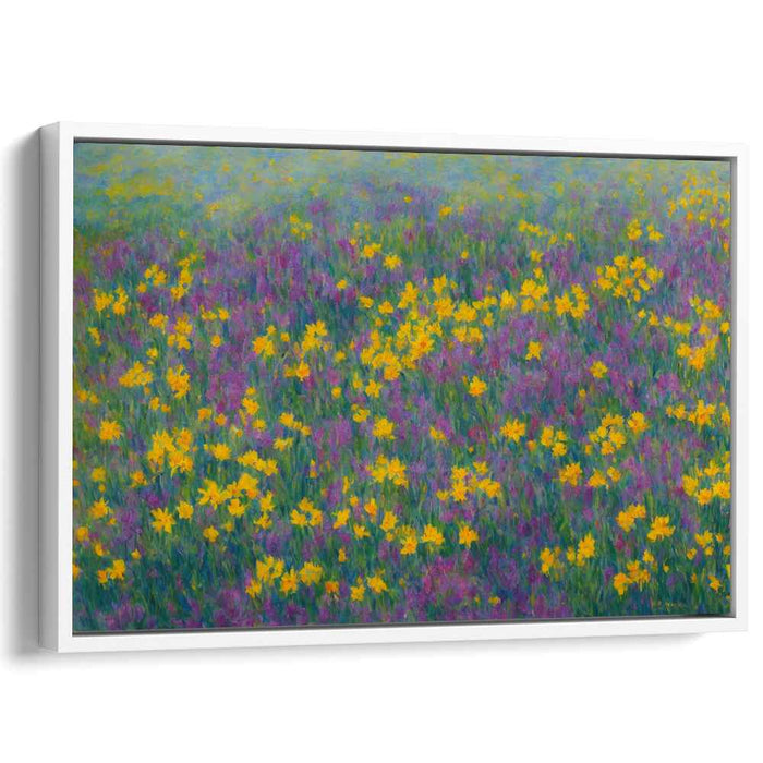 Brushstroke Meadows: Impressionist Wildflower Canvas Art