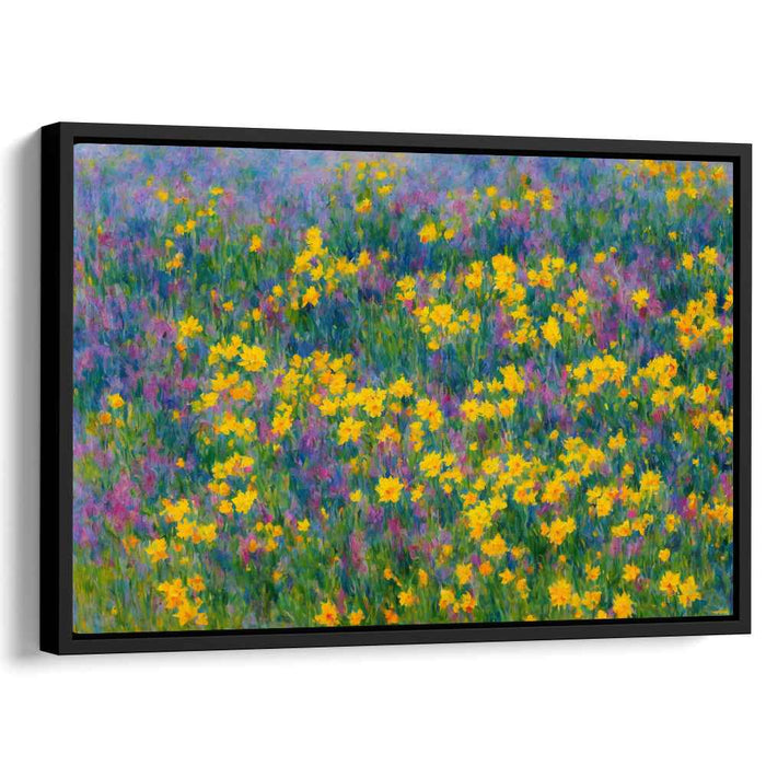 Blossom Whispers In Bloom: Lush Floral Impressionist Canvas Art