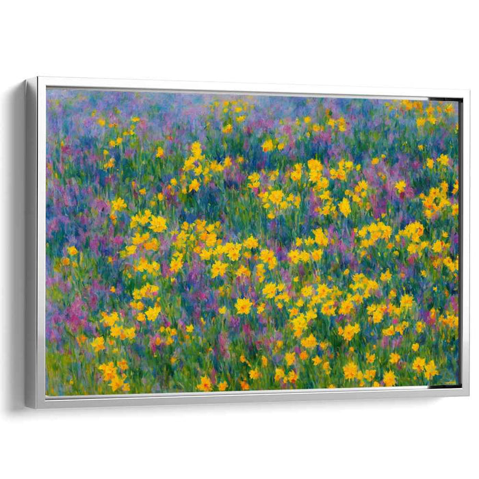 Blossom Whispers In Bloom: Lush Floral Impressionist Canvas Art