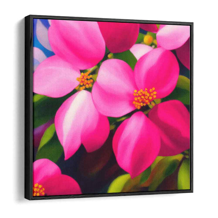 Blush Blossom Essence: Pink Floral Canvas Art Print