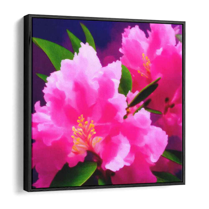 Blush Petal Masterpiece: Vibrant Pink Flower Canvas Art Print