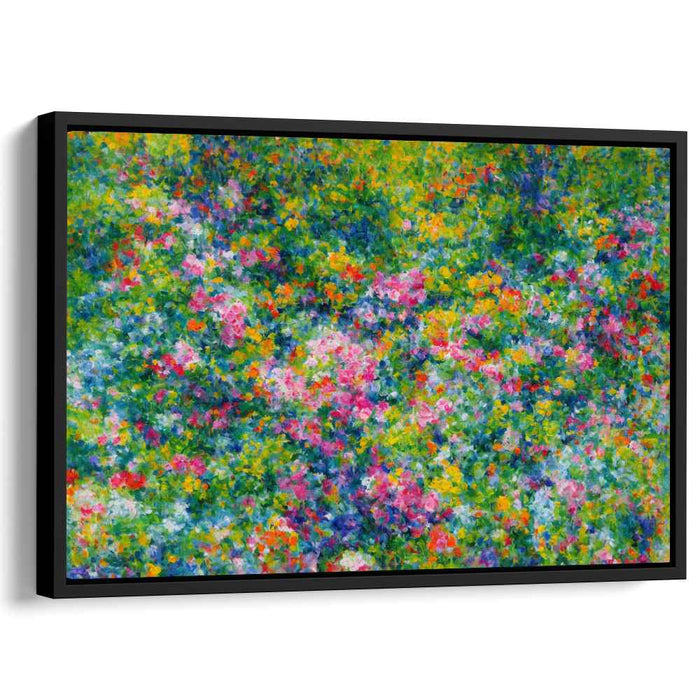 Harmony Blooms in Prism Dance: A Symphony of Color - Impressionist Floral Canvas Art