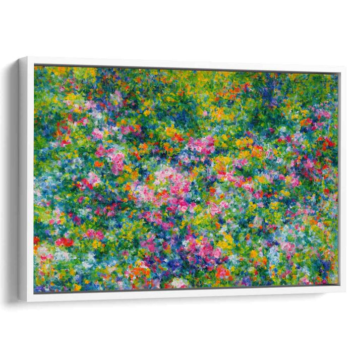 Harmony Blooms in Prism Dance: A Symphony of Color - Impressionist Floral Canvas Art