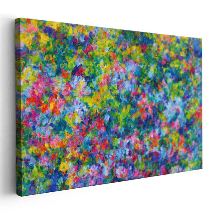 Harmony Blooms Unite: A Symphony of Floral Impressions Canvas Art