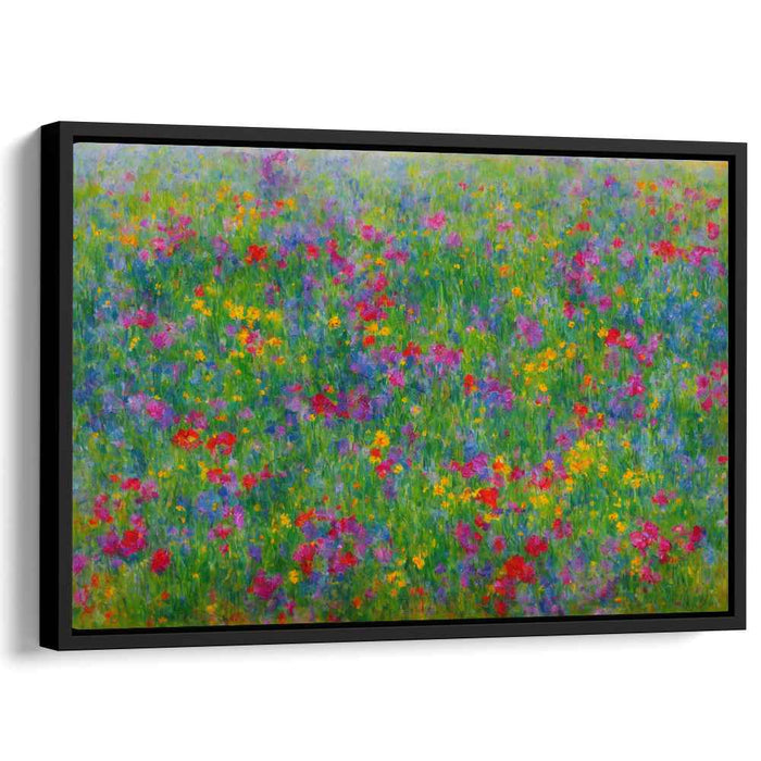 Bouquet Symphony: Impressionist-Inspired Vibrant Floral Canvas Art