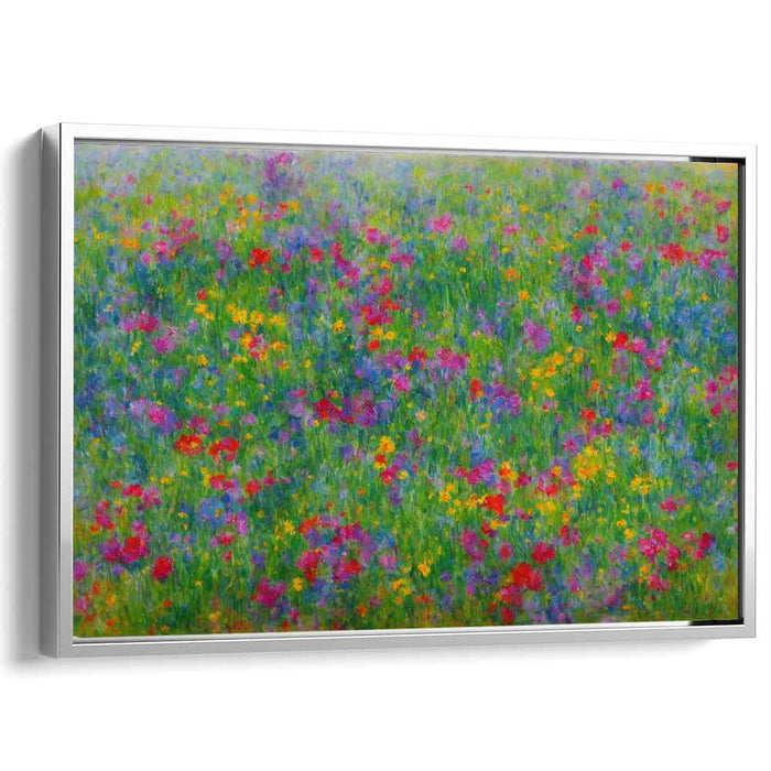 Bouquet Symphony: Impressionist-Inspired Vibrant Floral Canvas Art