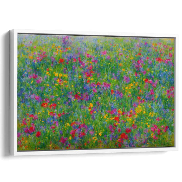 Bouquet Symphony: Impressionist-Inspired Vibrant Floral Canvas Art