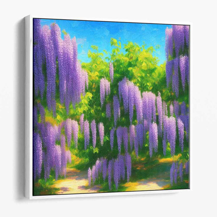 Whispers Of Floral Serenade: Lush Impressionist Garden Canvas Art