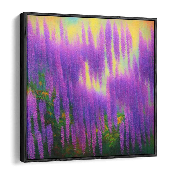 Dreamy Wisteria Whispers: Impressionist Wisteria Dreamscape Canvas Art Print