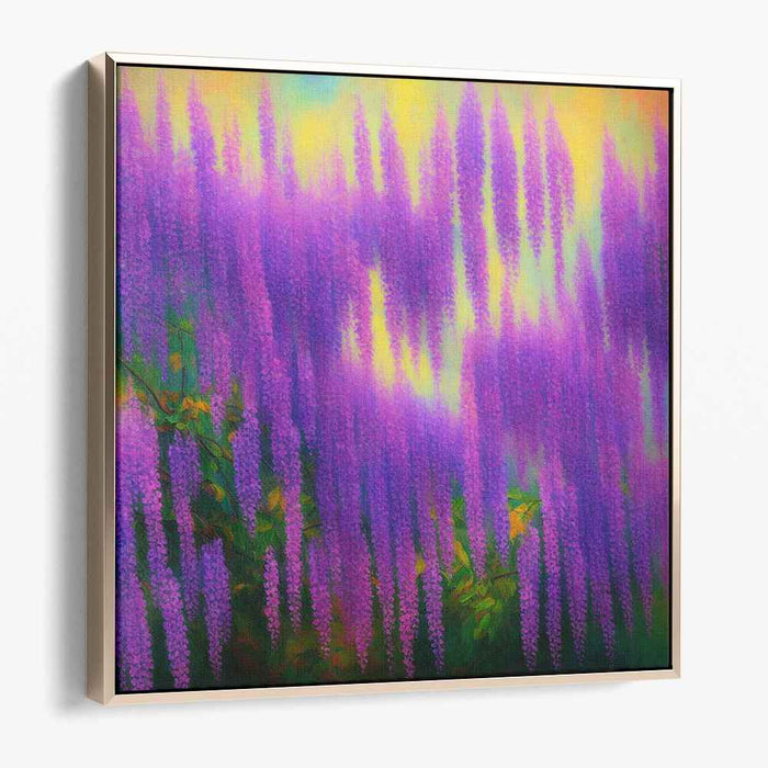 Dreamy Wisteria Whispers: Impressionist Wisteria Dreamscape Canvas Art Print