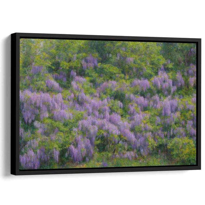 Enchanted Blissful Meadows: Lush Impressionist Landscape Canvas Art