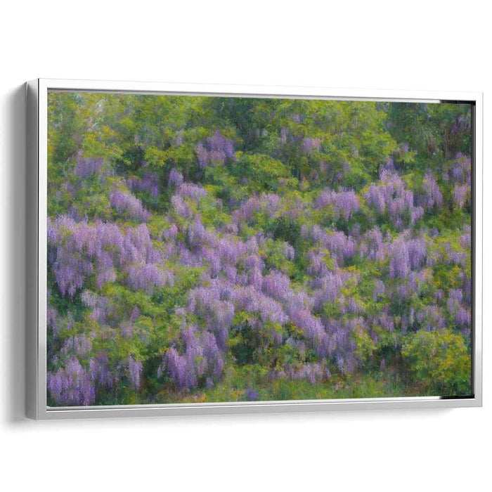Enchanted Blissful Meadows: Lush Impressionist Landscape Canvas Art