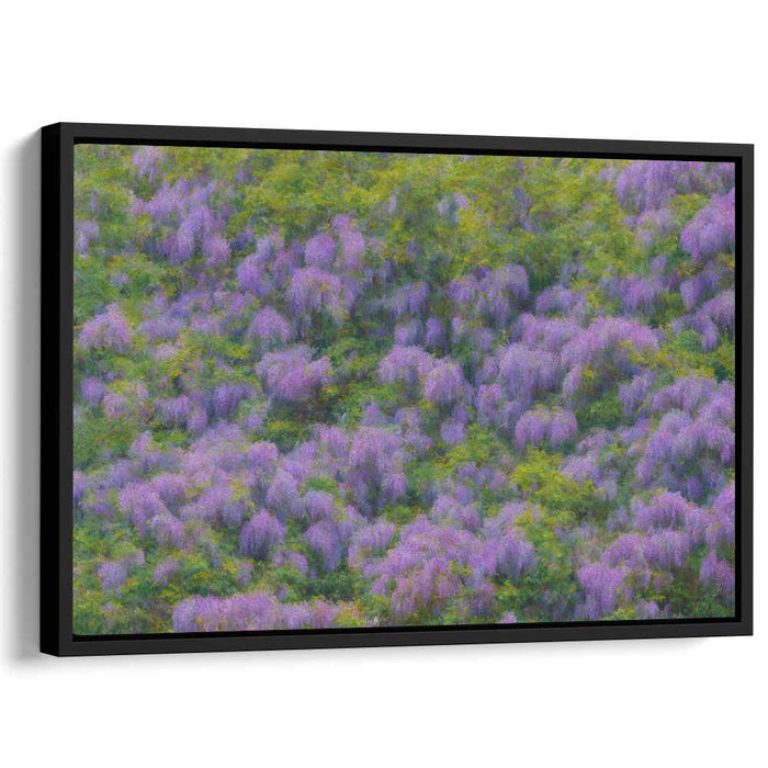 Dreamy Blossom Whispers: Impressionist Wisteria Canvas Art Print