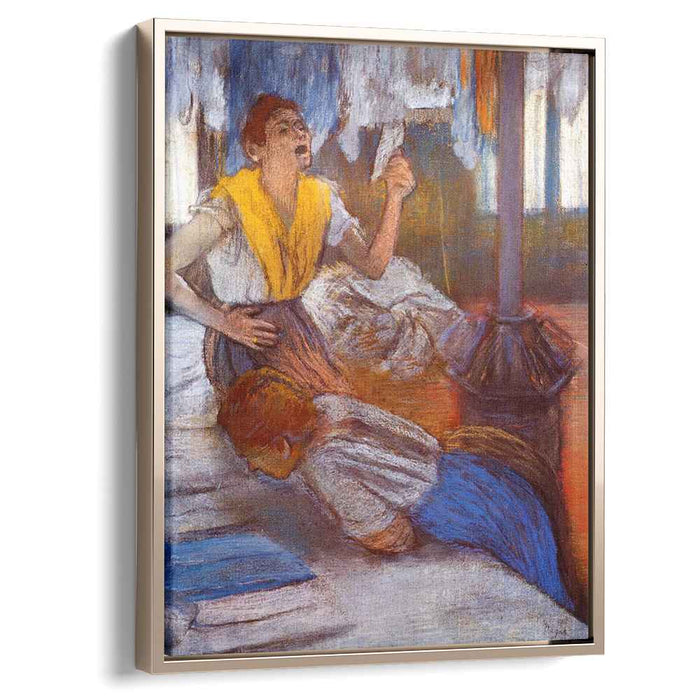 In a Laundry (1884) by Edgar Degas