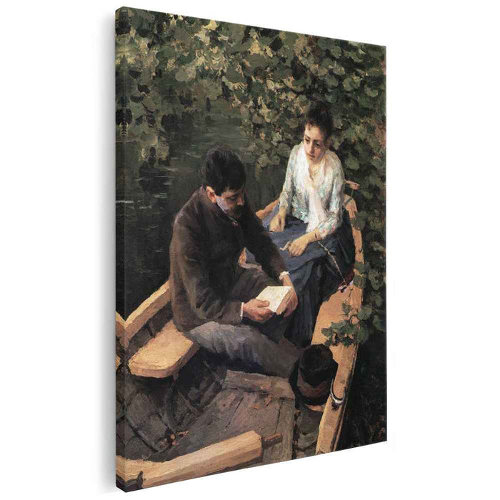In the Boat (1888) by Konstantin Korovin