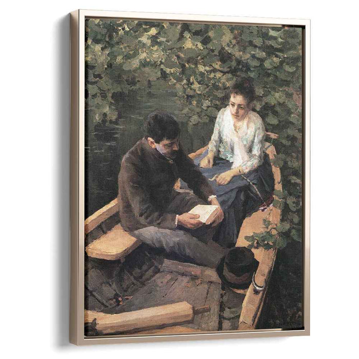 In the Boat (1888) by Konstantin Korovin