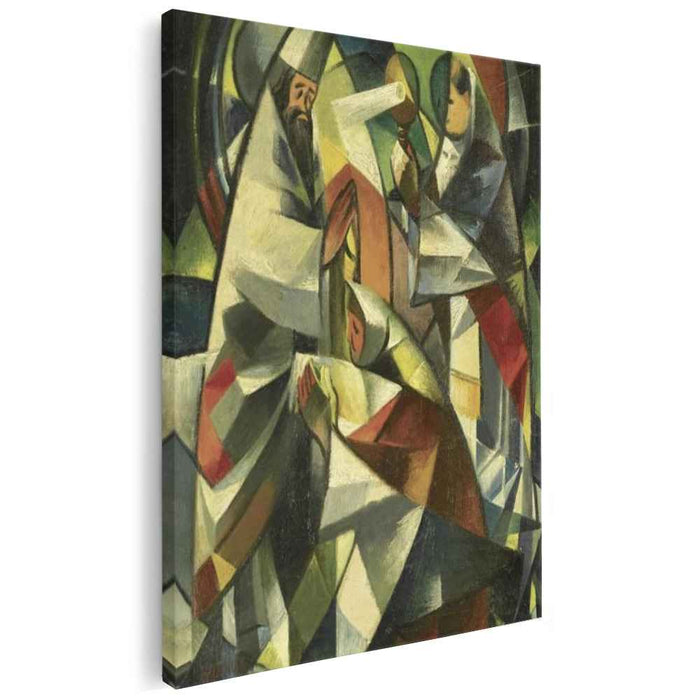 In the Church (1922) by David Burliuk