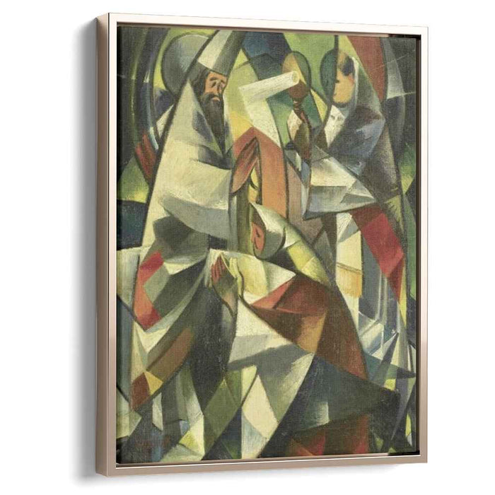 In the Church (1922) by David Burliuk