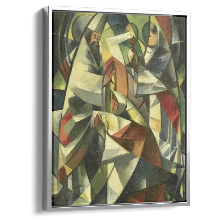 In the Church (1922) by David Burliuk