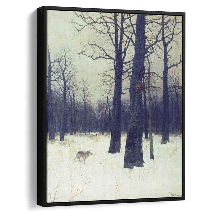 In the forest at winter (1885) by Isaac Levitan