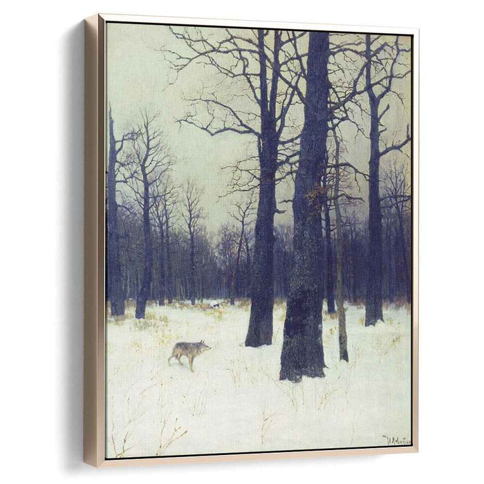 In the forest at winter (1885) by Isaac Levitan