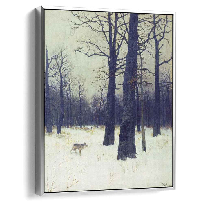 In the forest at winter (1885) by Isaac Levitan